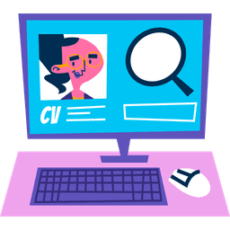 Job seeker illustration